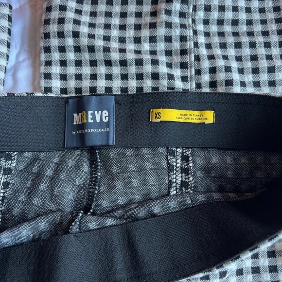 Anthropologie Maeve Black and White Gingham Pants - Picture 3 of 8